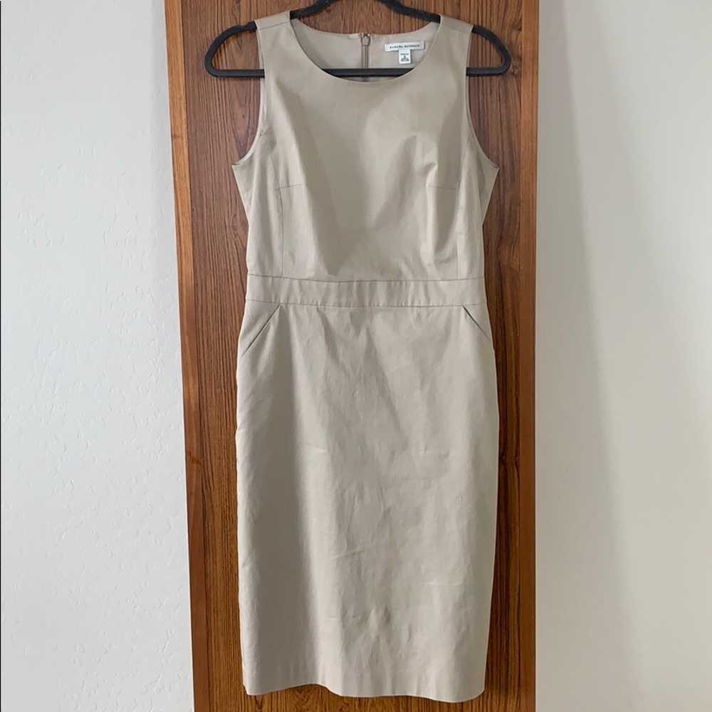 Banana republic khaki color work dress size 4